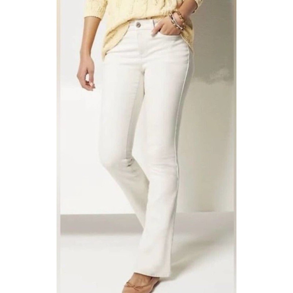 J.Jill Denim Natural Cotton Blend Stretch Modern Slim Bootcut Jeans Size 16R NEW